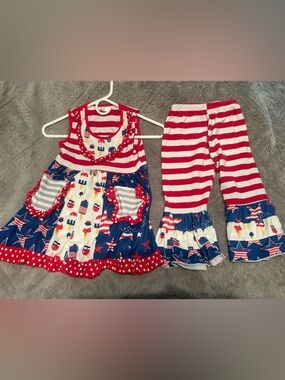 Patriotic, Two-Piece Girl Outfit / Unbranded / 3X